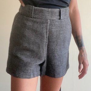 Maje high waisted tweed shorts